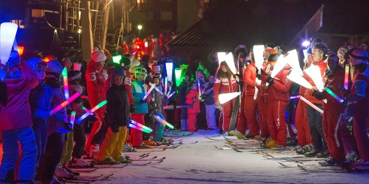 Snack en fakkelafdaling